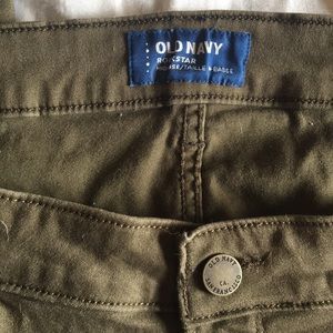 Old Navy Olive Green Rockstar Skinny Jeans